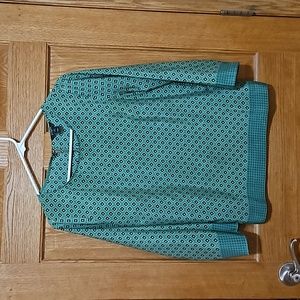 J Crew green blouse